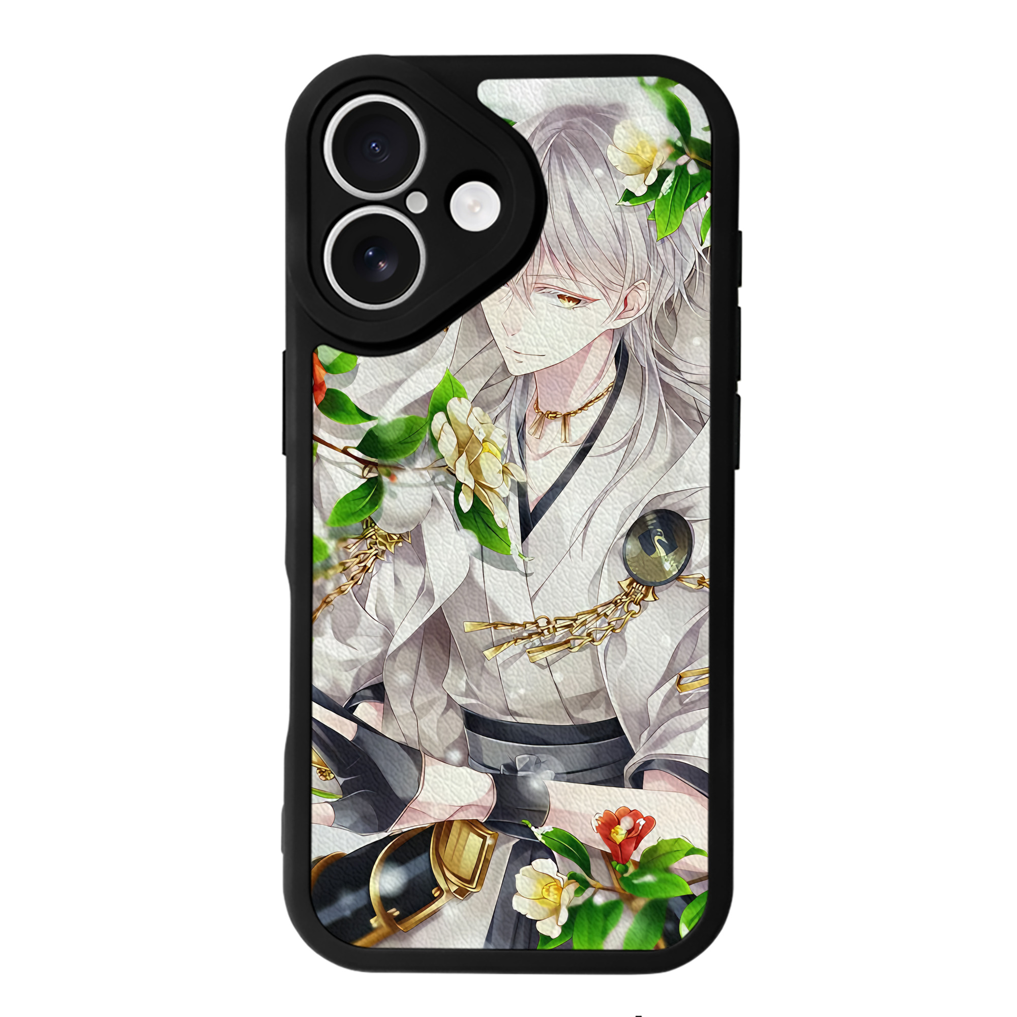 （画像用） 刀剣乱舞 Touken Ranbu 【iPhone 16シリーズ対応】シリコンスマホケース（レザー調） 材質：シリコン